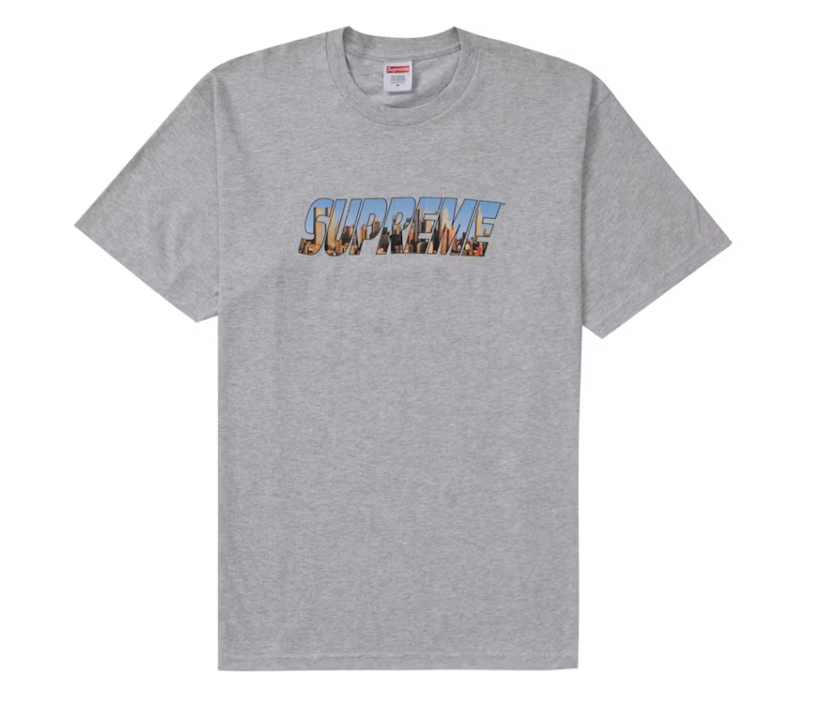 Supreme Gotham Tee Ash Grey