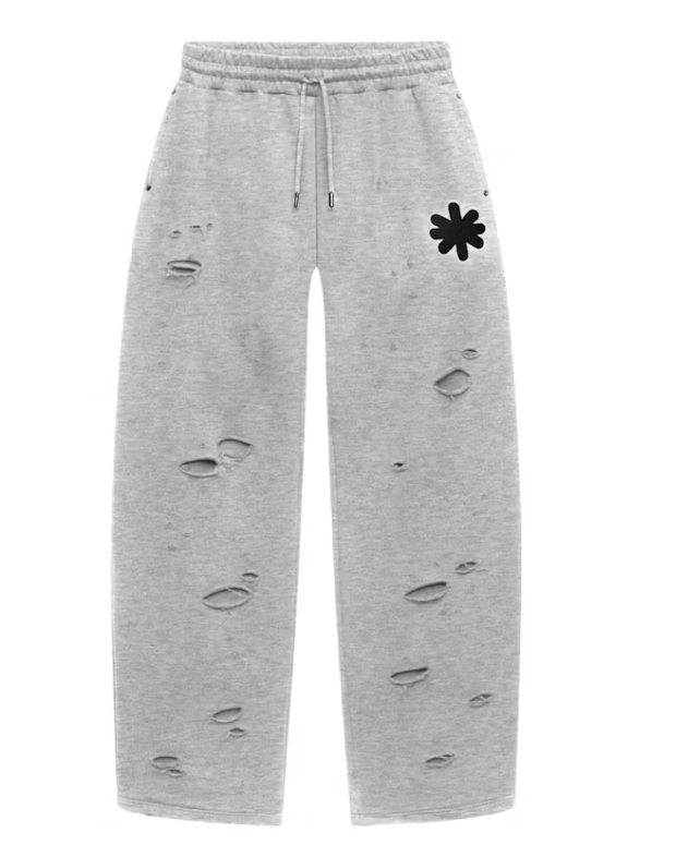 LOSTSHDWS DSTRY Double Layer Logo Sweatpant Heather Grey