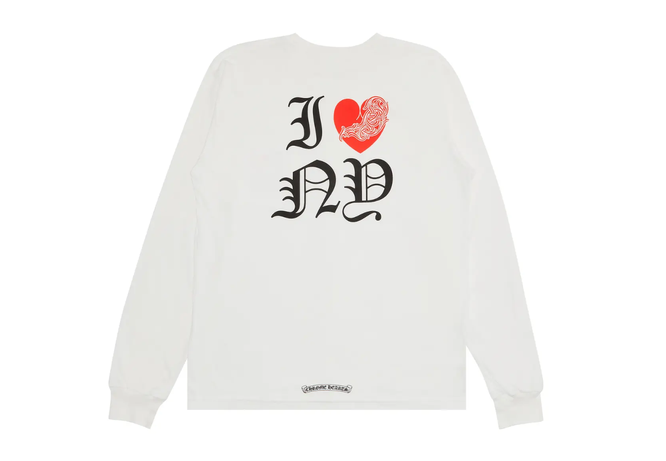 Chrome Hearts I Heart NY Long-Sleeve T-Shirt White