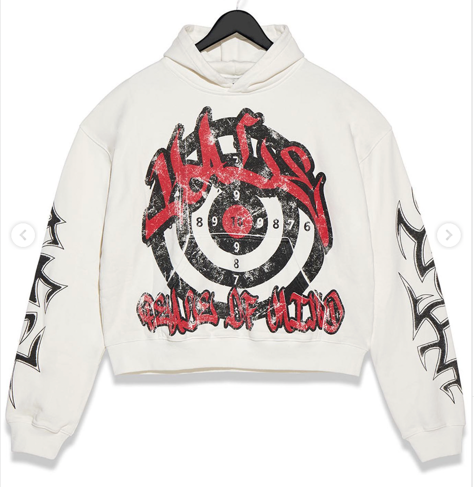 Vale White Target Hoodie