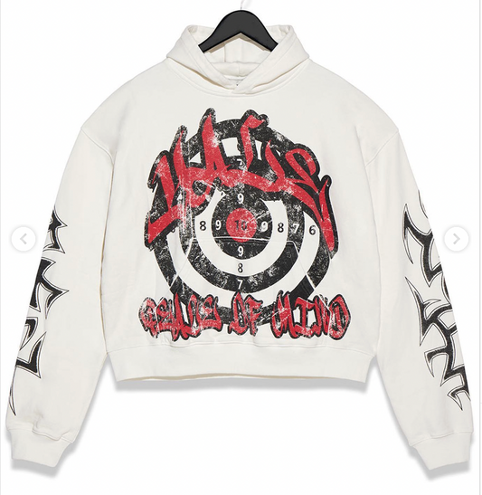 Vale White Target Hoodie