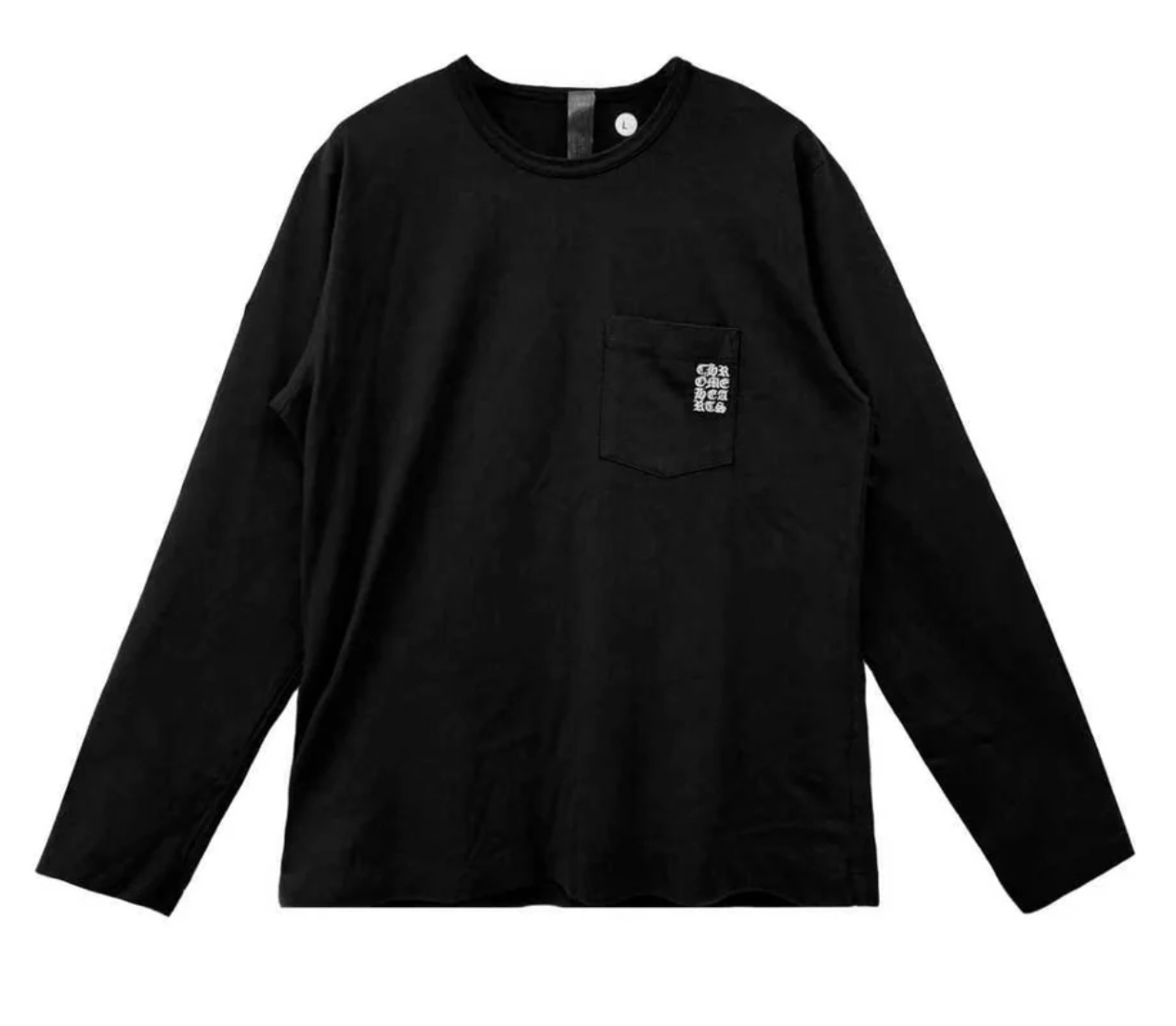 Chrome Hearts Black GRP Pocket Long Sleeve T-Shirt