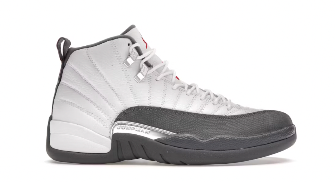 Jordan 12 Retro White Dark Grey