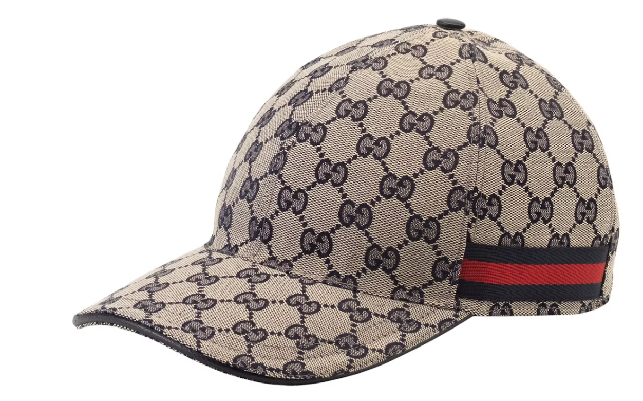 Gucci Original GG Canvas Baseball Hat with Web Beige/Blue