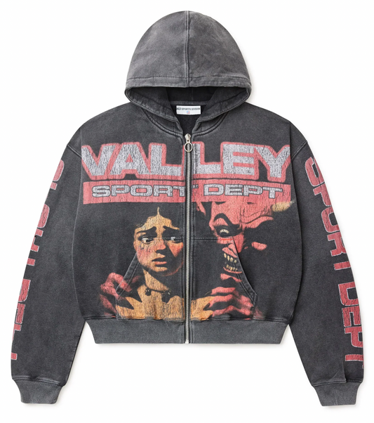 Vale Forever Devils Advocate Zip Up Hoodie Black/Red