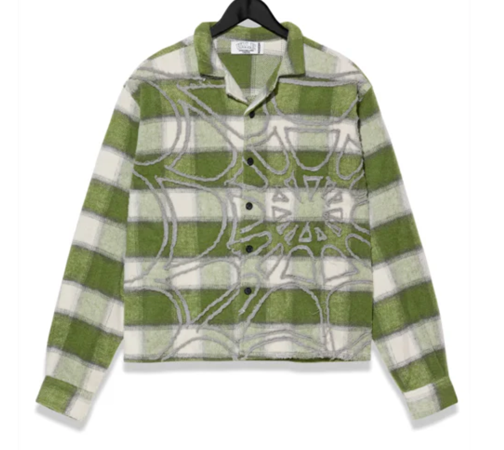 Vale Forever Web Flannel Forest