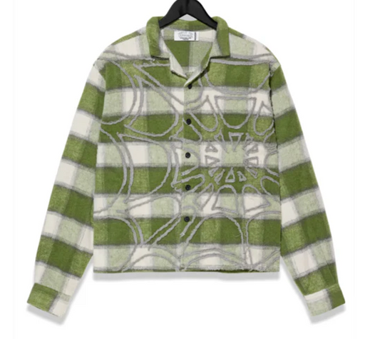 Vale Forever Web Flannel Forest