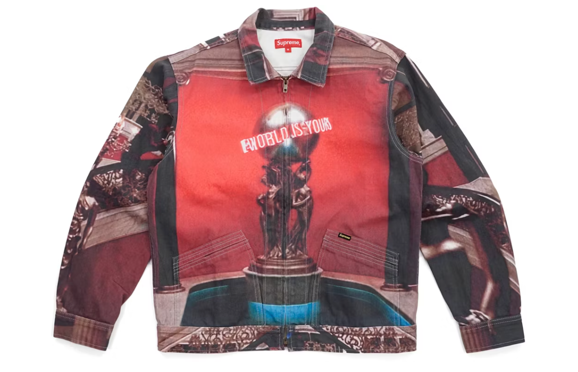 Supreme Scarface the World Is Yours Denim Jacket Multi