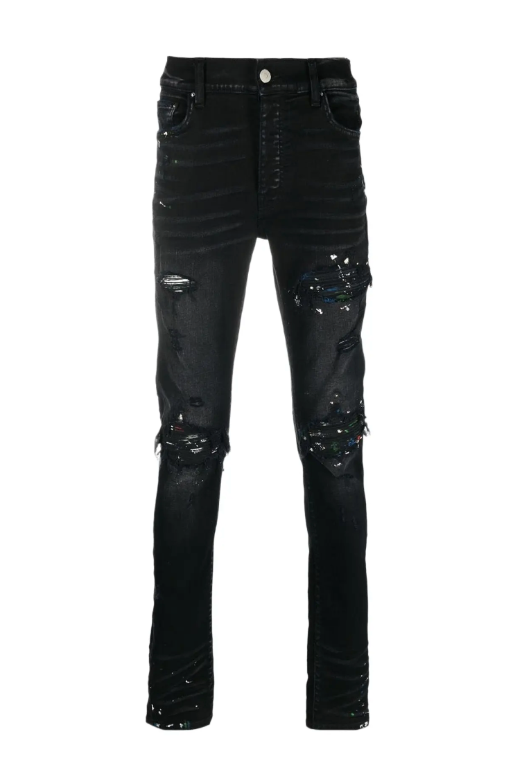 Amiri Paint Splatter MX1 Aged Black