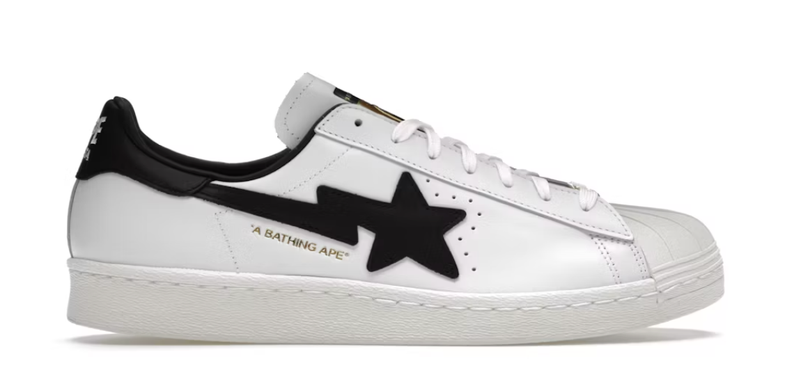 adidas Superstar 80s Bape White Black