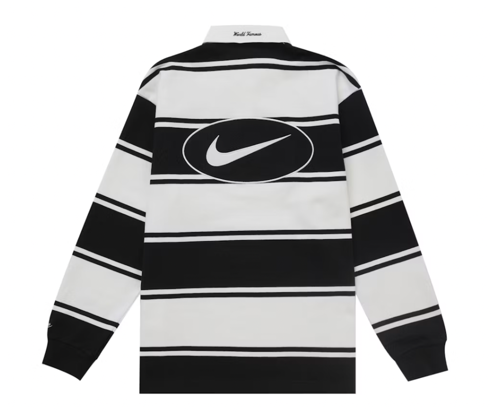 Supreme Nike Stripe Rugby Black