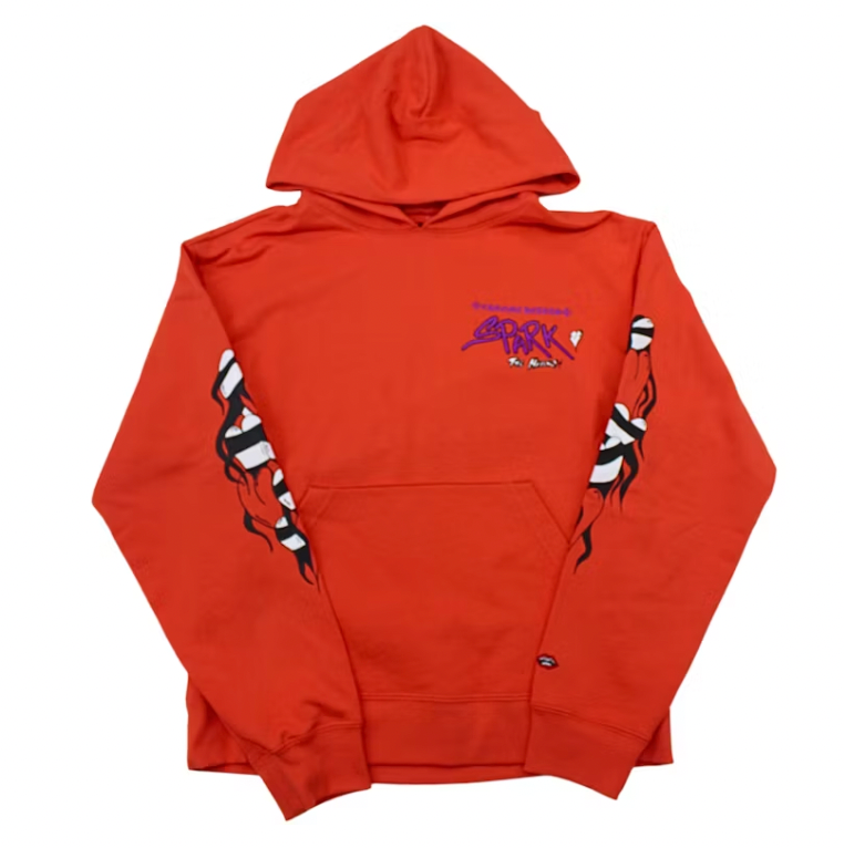 Chrome Hearts Matty Boy Sadistic Lipstick Hoodie Red