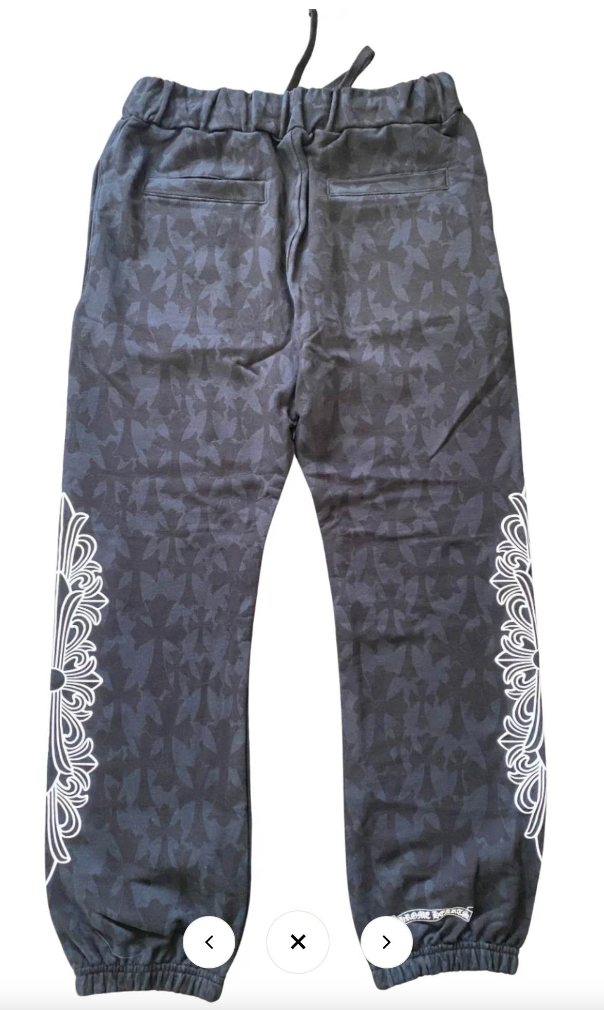 Chrome Hearts Plus Cross All Over Cemetery Print Sweatpants Black