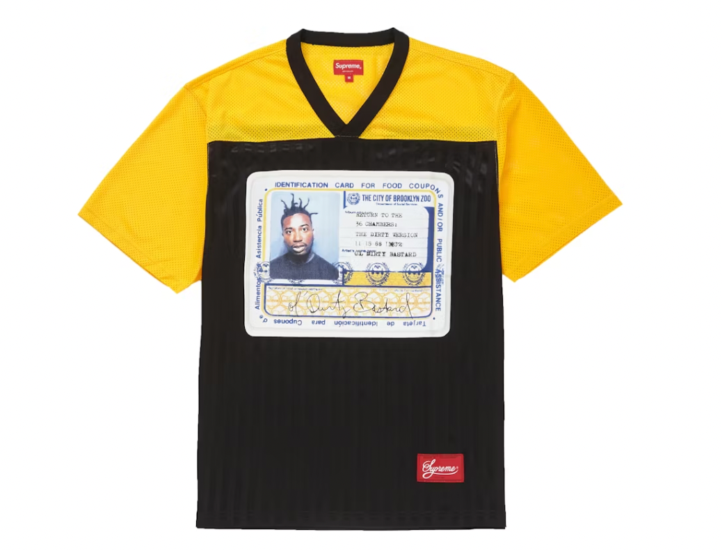 Supreme Ol' Dirty Bastard Football Top Gold