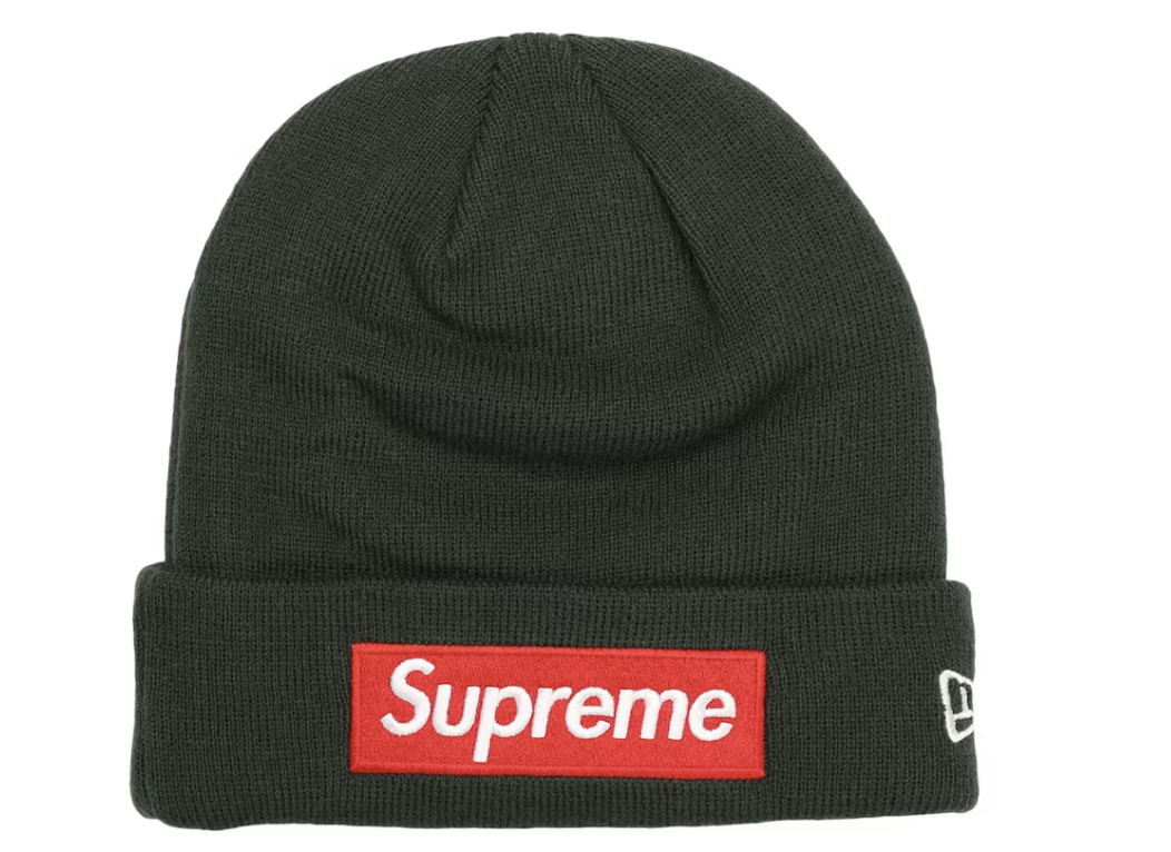 Supreme New Era Box Logo Beanie (FW22) Dark Pine
