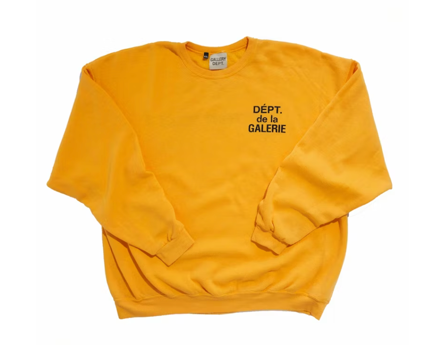 Gallery Dept. Art That Kills Reversible Crewneck Sweatshirt Yellow