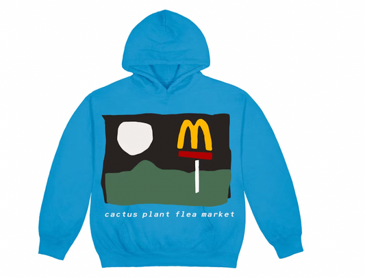 Cactus Plant Flea Market x McDonald's 24/7 Hoodie Blue Moon