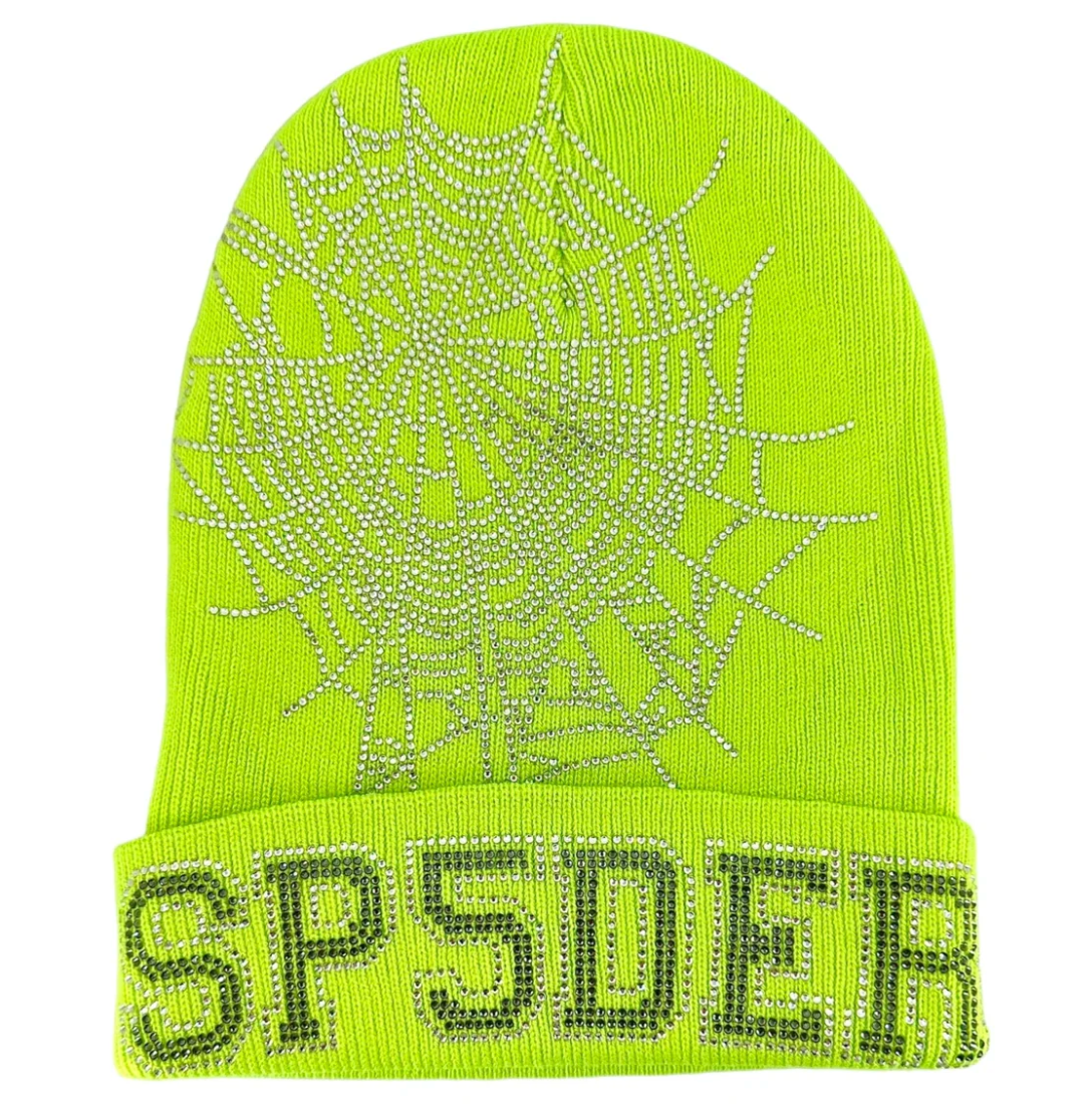 Sp5der Web Beanie Green