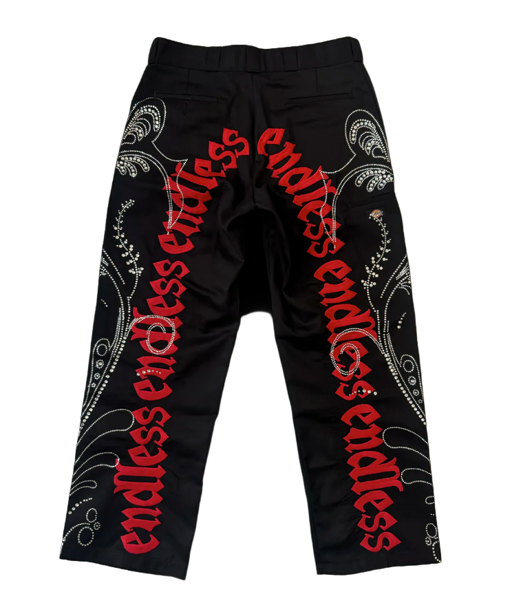 Endless Less Black/Red Work Pants