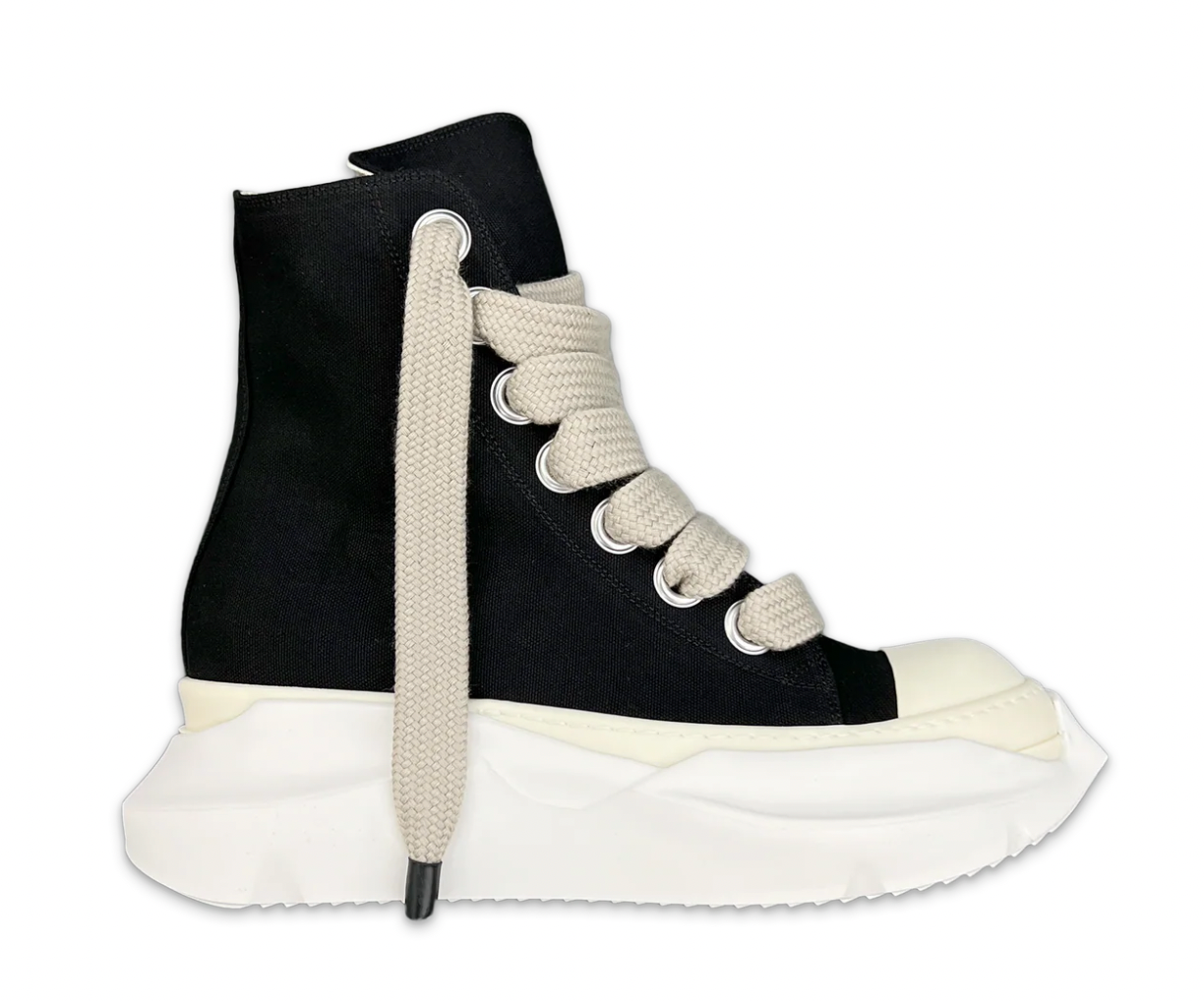 Rick Owens DRKSHDW Porterville Jumbo Abstract Sole Ramones High Black Milk