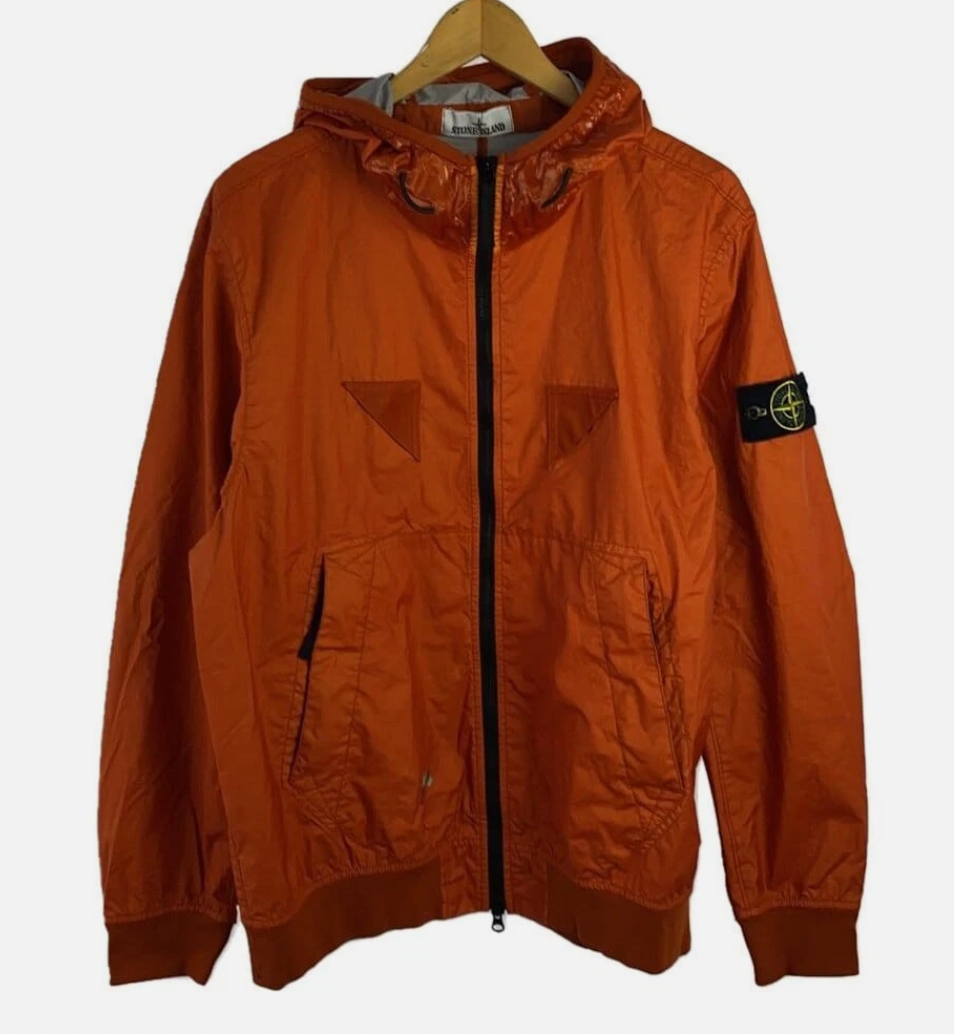 Stone Island Nylon Jacket Orange