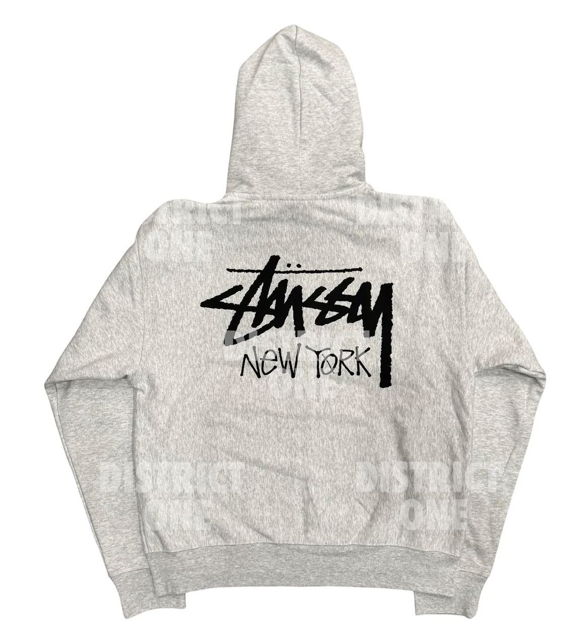Stussy Stock New York Zip Hoodie Grey