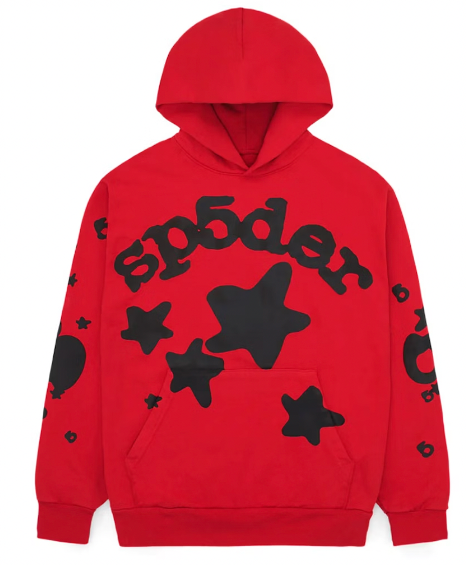 Sp5der Beluga Sweatsuit Set Red