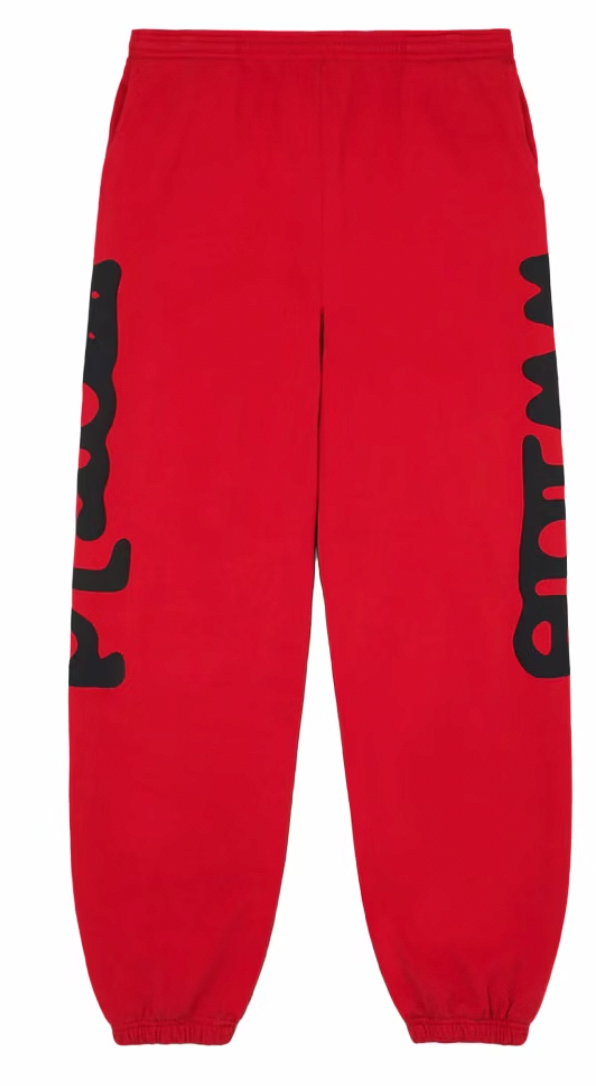 Sp5der Beluga Sweatsuit Set Red