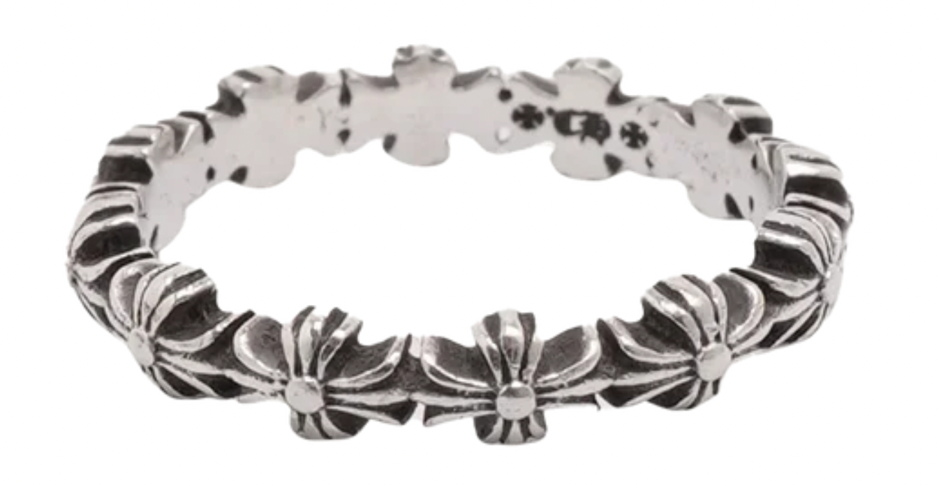 Chrome Hearts Tiny E Plus Band Ring