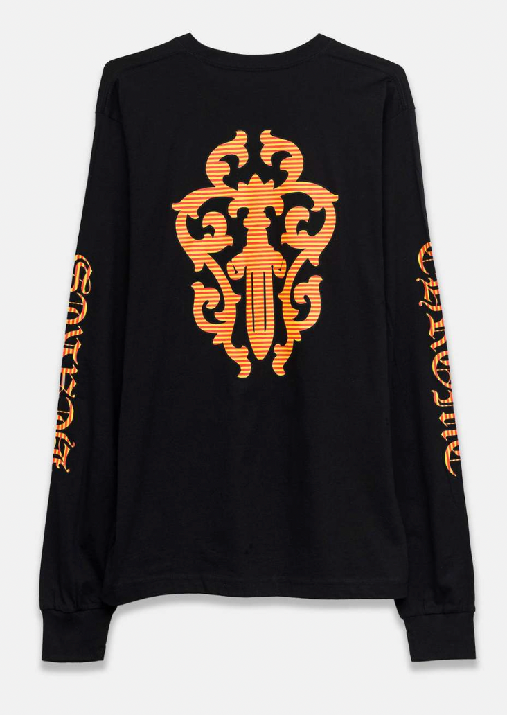 Chrome Hearts Hairy Dagger L/S Black Orange