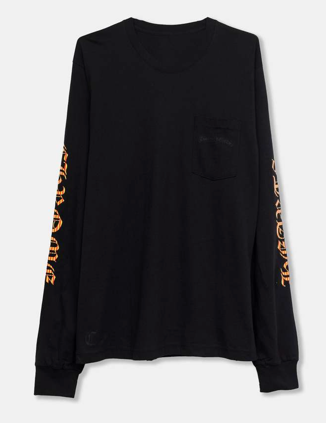 Chrome Hearts Hairy Dagger L/S Black Orange
