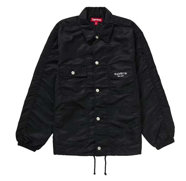 Supreme Nylon Chore Coat Black