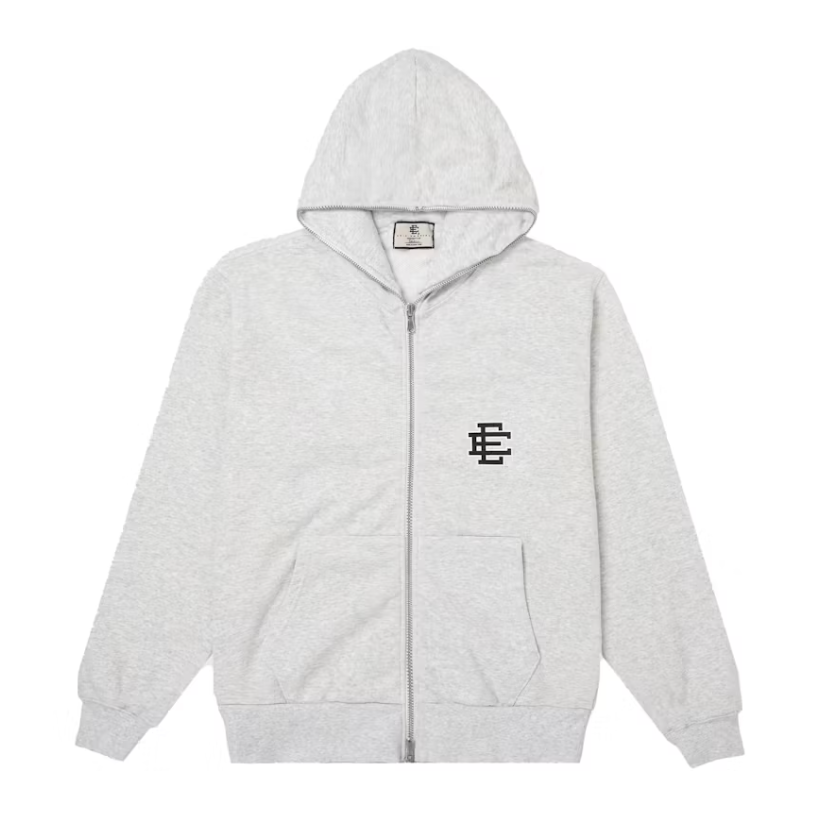 Eric Emanuel EE Basic/Core Full Zip Hoodie Heather Grey