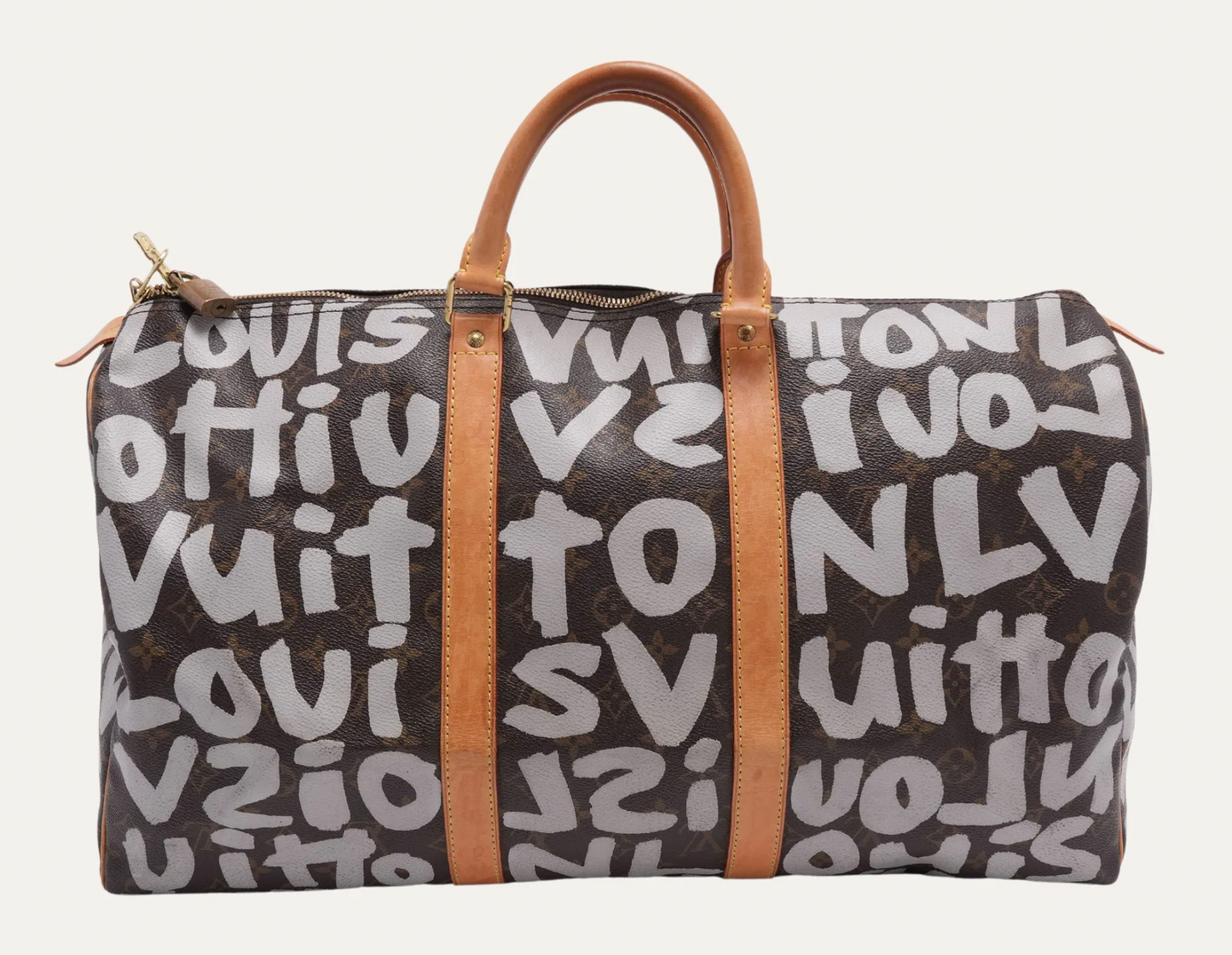 Louis Vuitton Stephen Sprouse White Monogram Graffiti Keepall 50
