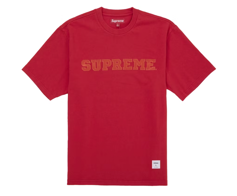 Supreme Collegiate Appliqué S/S Top Red