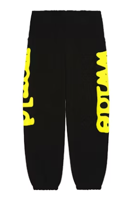Sp5der Beluga Sweatpants Onyx/Yellow