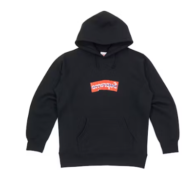 Supreme CDG SHIRT Box Logo Hooded Sweatshirt Black