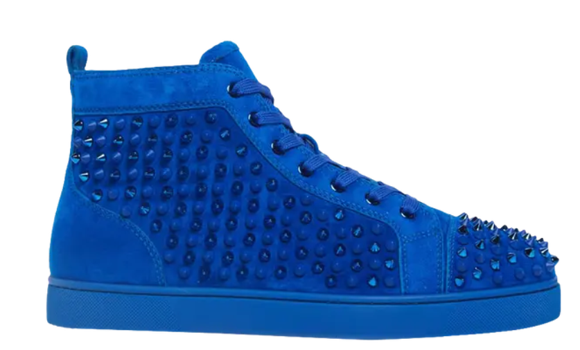 Christian Louboutin Louis Flat Suede Spikes Cycle