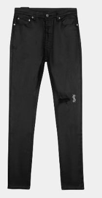 Ksubi Chitch Waxed Silver Jeans Black
