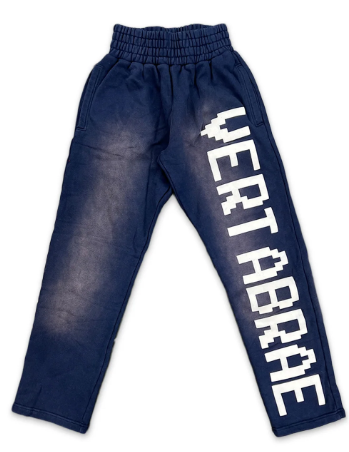 Vertabrae Logo Sweatpants Navy White