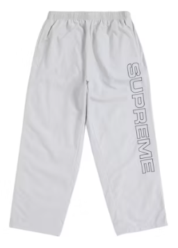 Supreme Spellout Embroidered Track Pant (FW24) Grey