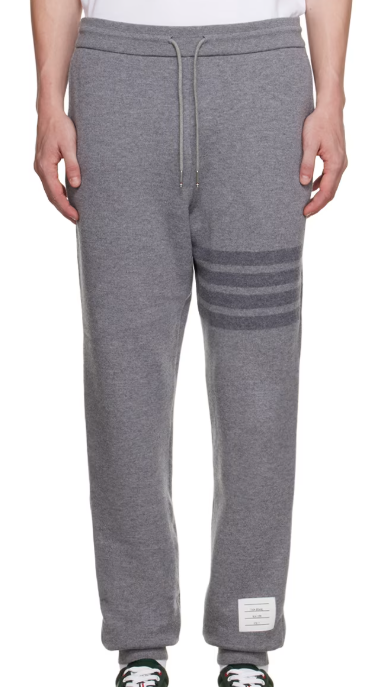Thom Browne 4-Bar Track Sweatpants Grey