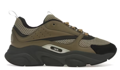 Dior B22 Khaki Black Calfskin