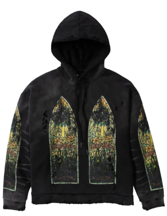 Who Decides War by MRDR BRVDO Faded Flame Hooded Sweatshirt Coal