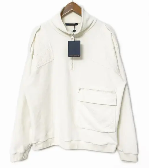 Louis Vuitton Virgil Abloh Velour Multi Pocket Half Zip Jacket