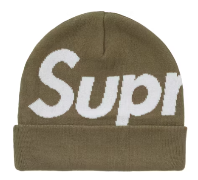 Supreme Big Logo Beanie (FW24) Olive