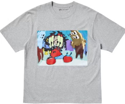 Uniqlo CPFM Spongebob Squarepants UT Graphic T-Shirt Gray