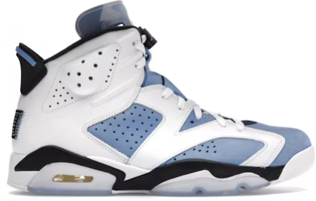 Jordan 6 Retro UNC Home White