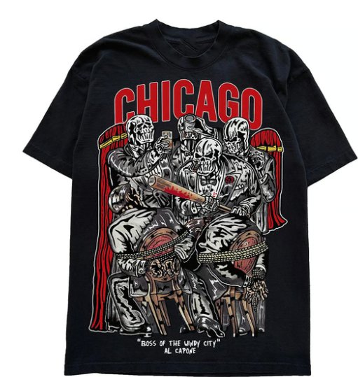 Warren Lotas Chicago Boss Of The Windy City T-Shirt Black