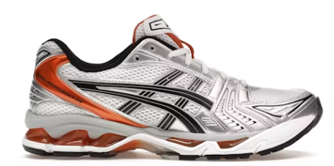 ASICS Gel-Kayano 14 White Piquant Orange